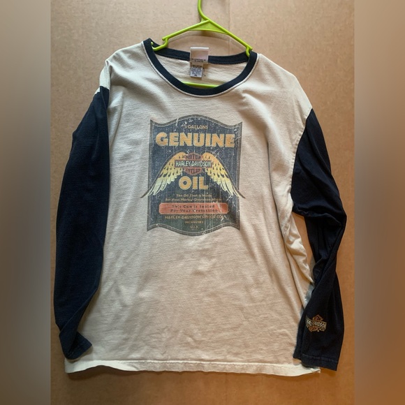XL long sleeve Harley Davidson baseball style - Picture 2 of 4